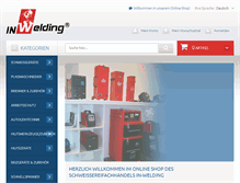 Tablet Screenshot of in-welding.com